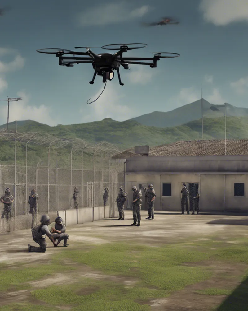 L'UFAP UNSa Justice appelle à des mesures de sécurité après un incident de livraison par drone à la Maison d'arrêt de Basse-Terre