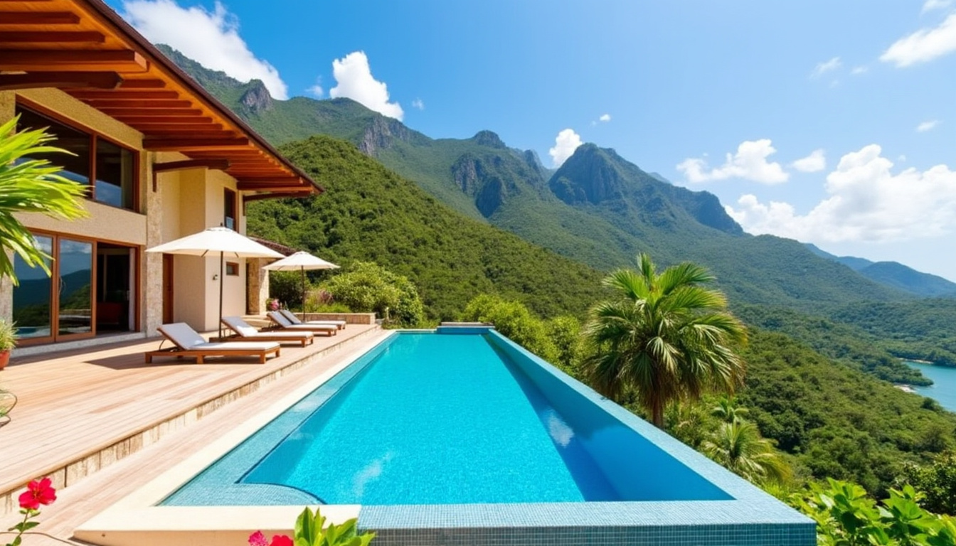 découvrez quatre habitations uniques en guadeloupe, chacune offrant une vue imprenable sur la majestueuse soufrière. profitez d'un cadre idyllique pour vos vacances, alliant confort et beauté naturelle.