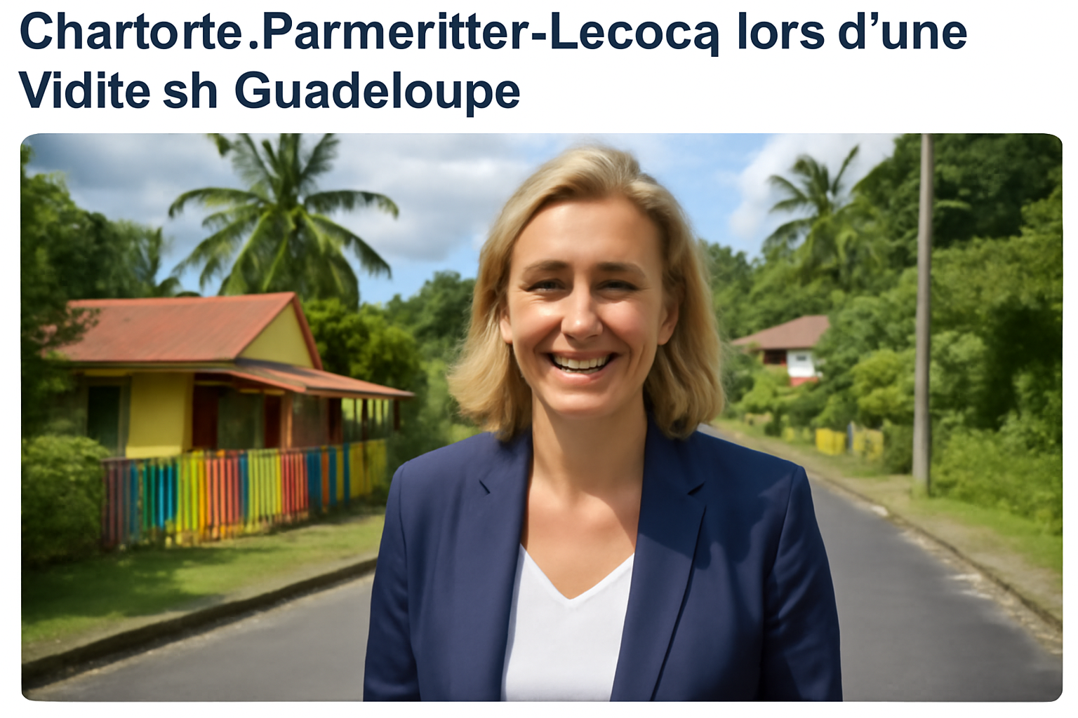 découvrez le voyage captivant de charlotte parmentier-lecocq et valérie letard en guadeloupe la semaine prochaine. suivez leurs aventures et initiatives sur cette île paradisiaque tout en promouvant les échanges et la coopération.