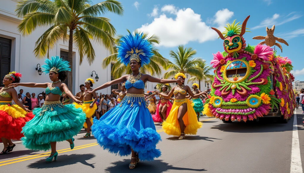 plongez dans l'ambiance colorée et festive du carnaval 2025 en guadeloupe ! explorez notre programme complet des festivités à travers les communes, avec des défilés, des concerts et des spectacles qui célèbrent la culture créole. ne manquez pas cette expérience unique au cœur des traditions guadeloupéennes.