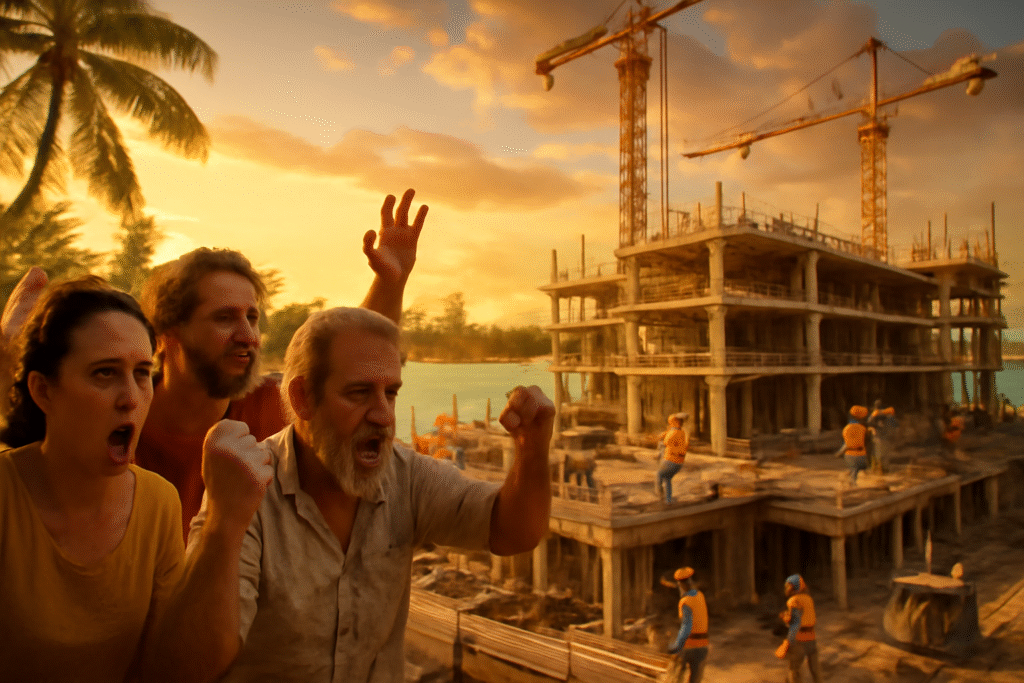 découvrez les tensions grandissantes à saint-françois liées au projet ambitieux d'un hôtel 5 étoiles à l'anse champagne. explorez les enjeux économiques et environnementaux qui entourent cette initiative et ses impacts sur la communauté locale.